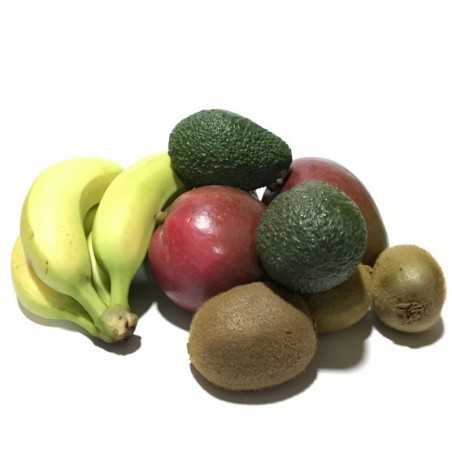 4 Sorten Bio-Früchte: Kiwis, Mangos, Avocados, Plátanos, insgesamt 5 kg (kiwi, mango, aguacate, plátano)