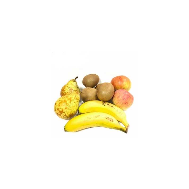 frutas Ecologicas: Manzanas Fuji, Peras, Kiwis y Plátanos de Canarias 5 kg