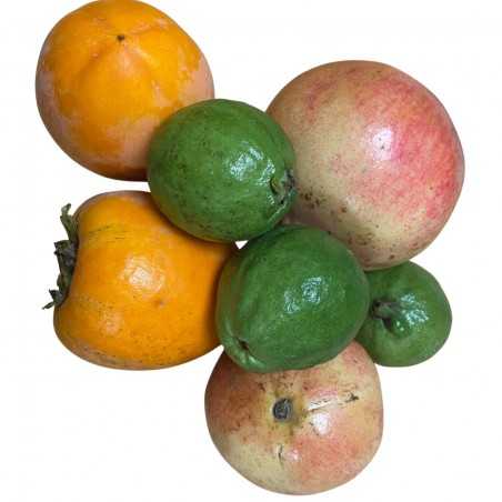 3 Fruits: Guayabas Bio 1 kg, Kakis Bio 3 kg, Grenades 1 kg biologique - 5 kg ( guayavas, kakis y granadas)