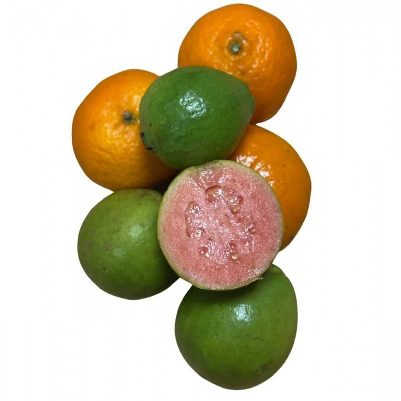 Organic Guayabas 3 kg,  Organic Mandarins 2 kg, - 5 Kg (guayabas y mandarinas)