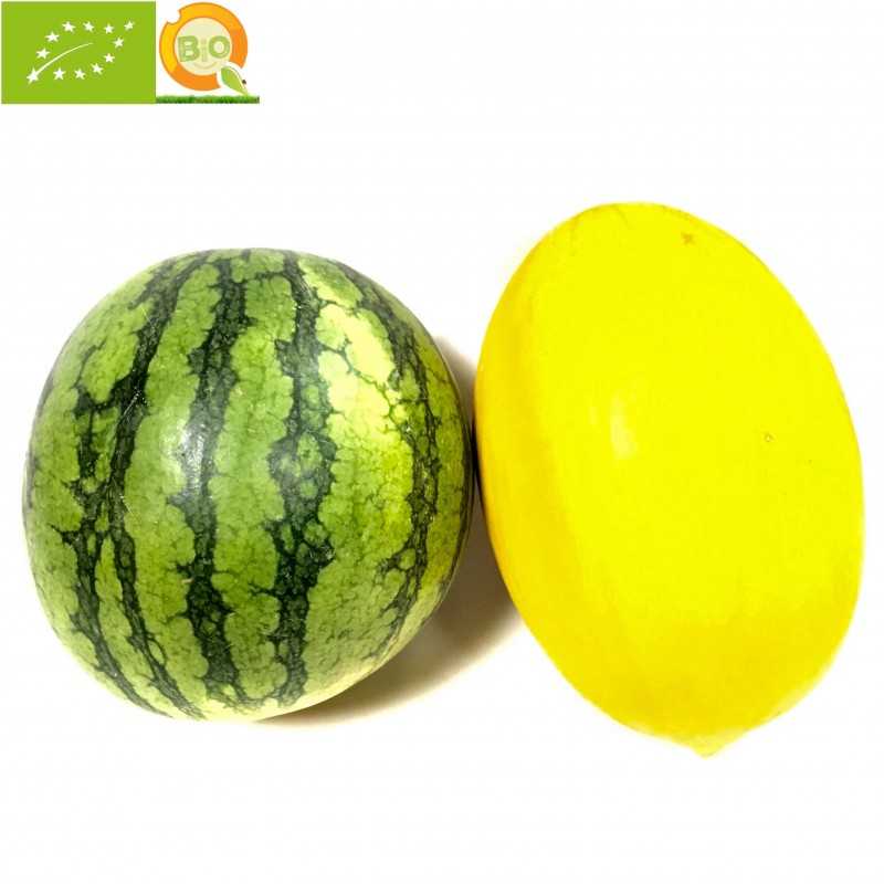 Sandias Mini 2-3 u - Melones 1-2 u Ecológicos - 7-9 kg