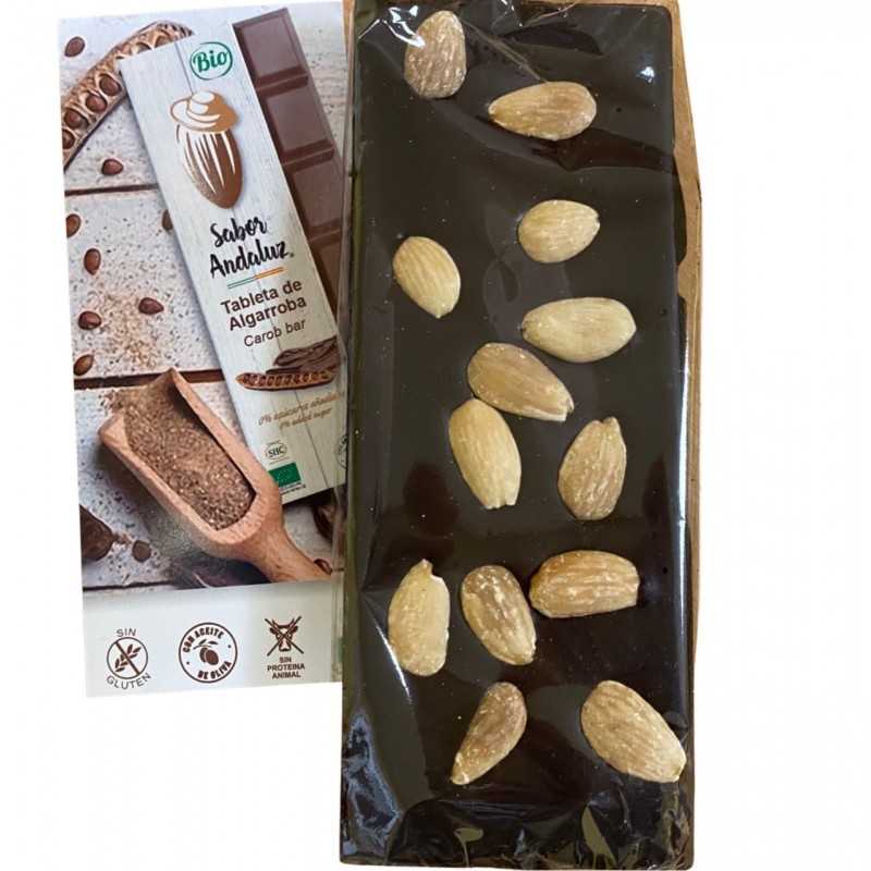 Chocolate de Algarroba con Almendras 100 g